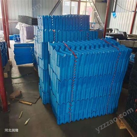 现货销售PVC冷却塔填料PP全新S波蓝色填料收水器