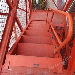 聚力  桥梁墩柱安全笼梯  桥梁施工安全梯笼 箱式安全爬梯 桥梁施工安全爬梯笼
