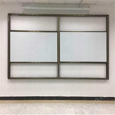 学校教室推拉黑板 多媒体投影活动组合绿白板粉笔挂式大号可定制