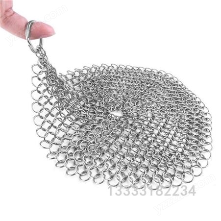 不锈钢刷锅网 清洁网 厨房清洁神器 方形圆形环网 不掉丝钢丝球 安平瑞申厨房清洁用品