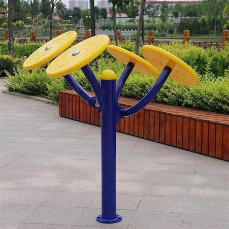 供应河南郑州小区塑木健身器材，AY-1004太极推手，公园健身路径, 奥缘体育