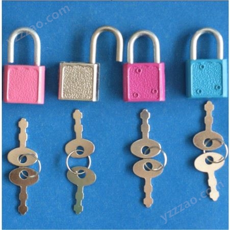 塑料文具锁批发 厂家彩色日记本小锁头供应 支持开模定制