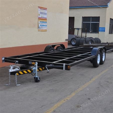 发电机拖车平板牵引车发电机组专用拖车框架拖车现货供应