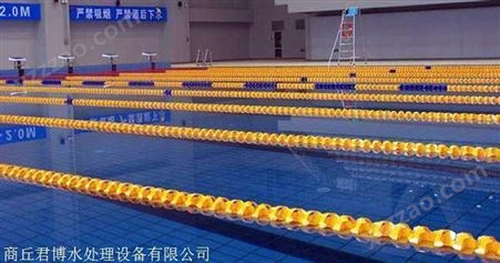 安全塑胶泳道线  标准12/15cm枫叶型泳池分水线