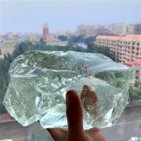 批发厂家 玻璃块 5-8cm 6-10cm 琉璃石采购