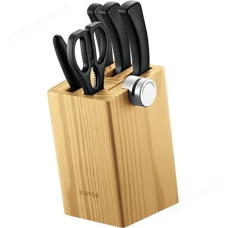 苏泊尔 TK1715K全套装厨房刀具家用不锈钢切菜刀专用七件套磨刀器