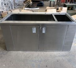 乾昊设计批量生产肯德基店专用不锈钢组合柜
