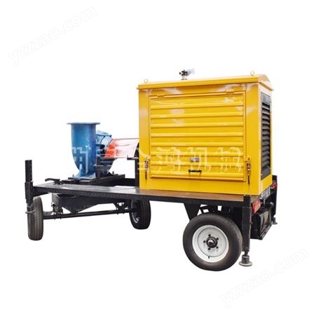 移动式柴油水泵组 柴油自吸清水泵 全鸿四轮排水泵车