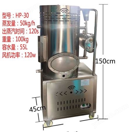 HP-30小型燃气蒸汽锅炉蘑菇棚供暖食用菌灭菌养殖锅炉