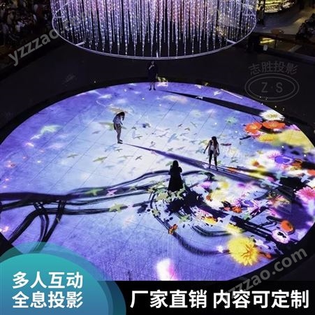 地标地面投影设备 广州志胜地面设备 地墙广告投影厂家