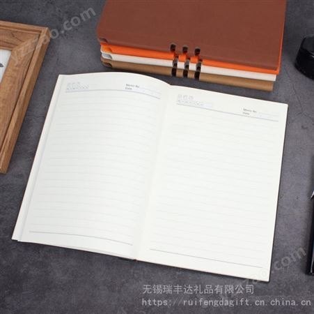 带笔插款记事本 办公用品商务软皮笔记本日记学习本可定做
