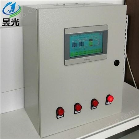 河北昱光PLC控制柜 触摸屏 全中文显示 操作简单 可设定4个时间段定时加热 自动或低水位上水 可根据技术支持定制专用 210816