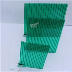 佛山pc阳光板 透明绿色中空阳光房隔热保温透光板