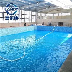 泳池防水做法 用泳池胶膜 胶膜施工指导 蓝尔迪泳池翻新