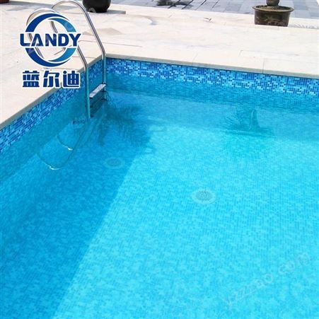 防水布游泳池做法 用游泳池防水胶膜 高分子聚氯乙烯材料 蓝尔迪