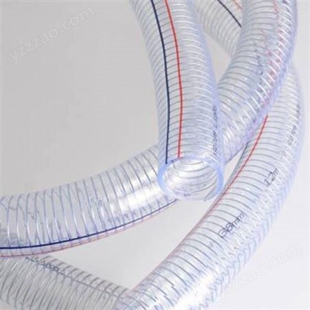 PVC钢丝管四季柔软无毒无味透明塑料钢丝增强软管