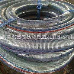 PVC钢丝管 透明塑料软管耐磨加厚PVC钢丝软管厂家批发