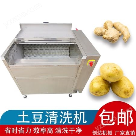 创达 土豆清洗机 马铃薯清洗机 薯类清洗设备 食堂用土豆清洗机