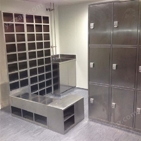 天津不锈钢更衣柜-洁净室用不锈钢洁净服柜-生产定制厂家-华奥西