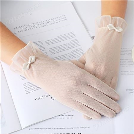防紫外线蕾丝手套 供应 弹力蕾丝手套 防晒蕾丝手套