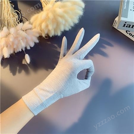 按样加工 户外可触屏手套 防紫外线触屏手套 时尚防晒手套