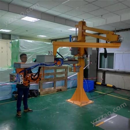 立柱式气动硬臂助力臂机械手可自动翻转搬运工业品科曼平衡吊提升机
