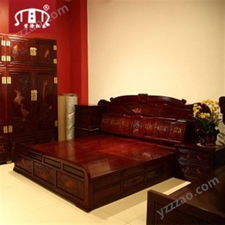 整套红木家具回收 武汉时期红木架子床报价