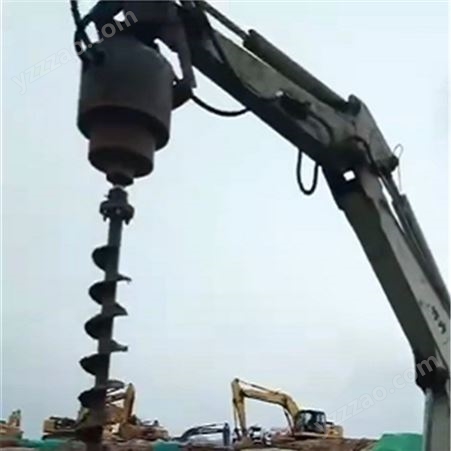 挖机改装管桩芯掏土机螺旋钻头XN-908大型清理泥浆工具