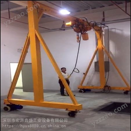 1-5吨简易龙门吊 支架无轨电动行走手推可拆卸升降小型起重龙门架