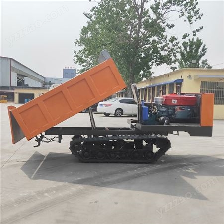 采购2吨履带运输车 拉木头专用橡胶链轨运输车 防滑型橡胶运输车