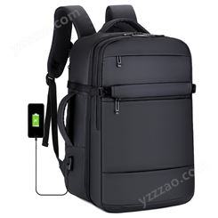 17寸电脑包男士商务旅行双肩包男跨境新款扩容防水大容量行李背包