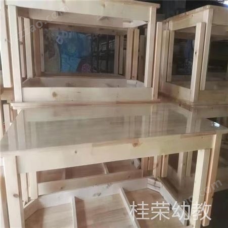 现代实木桌厂家定制 广西实木组合桌 实木6人桌