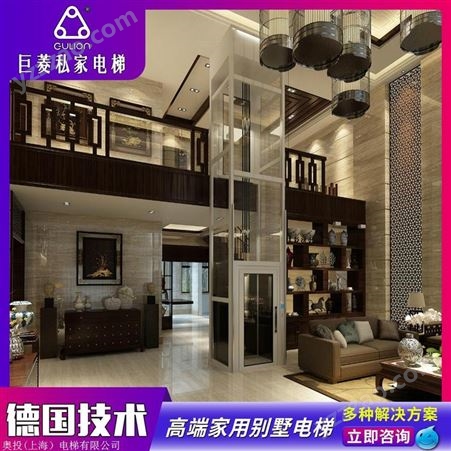 上海别墅电梯简易跃层2层无井道无底坑170kg运行距离4米半高门