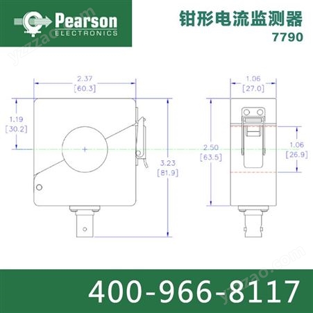 皮尔森pearson 钳形电流监测器 7990 500A 25MHz