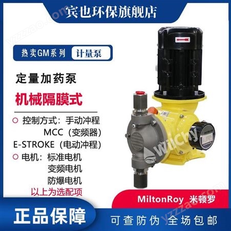 GM0500SP4MNN米顿罗GM说明书机械隔膜计量泵GM0330SP-GM0500SP 米顿罗不锈钢泵