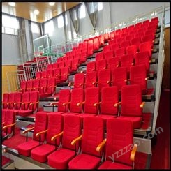 沧州永泰生产各种材质座椅 前置软包座椅 伸缩看台座椅