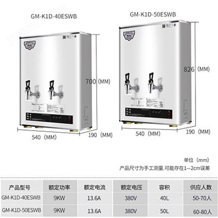 吉之美开水器 GMK1-40/50ESWB 步进式全自动 奶茶店电烧水商用热水机