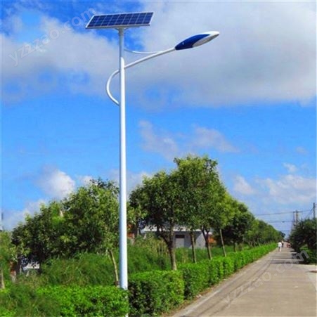 路灯厂家 扬州凯佳照明 市政亮化 锂电池 80w光伏太阳能板 6米 太阳能路灯