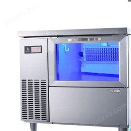 雪人 BT-80蓝光酒吧水吧台制冰机 全自动 商用奶 茶店设备冰块制作机
