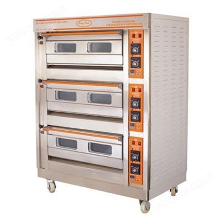 恒联QL-6商用燃气烘炉 三层六盘西饼烘焙商用液化燃气面包蛋糕烤箱