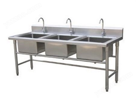 订做不锈钢三星水池 三眼盆台 星盆水槽洗手池不锈钢厨具厂可订制