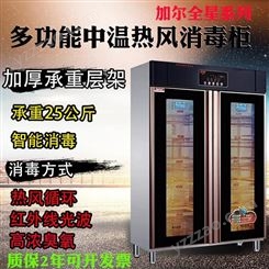 加尔消毒柜 商用立式大容量碗柜消毒柜中温热风循环臭氧光波消毒柜