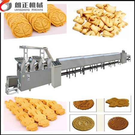 济南朗正全自动饼干机械山东食品机械厂家225型饼干机酥性饼干机