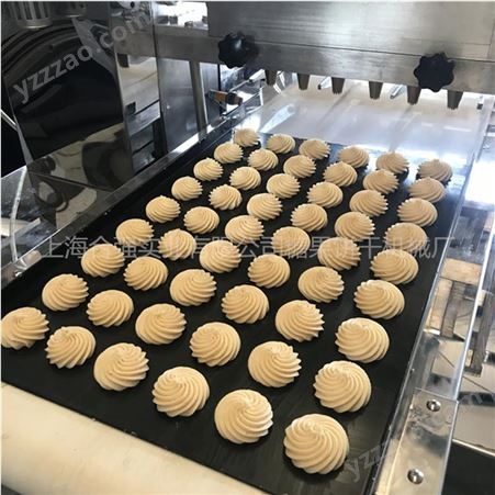 全自动PLC曲奇扭花机 曲奇饼干生产线 上海合强提供配方
