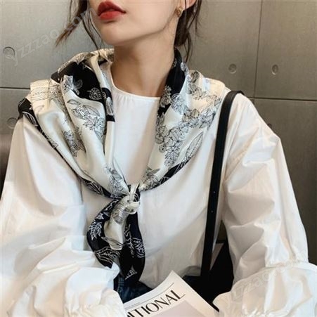 真丝丝巾 韩版雪纺丝巾 支持定制 和林服饰
