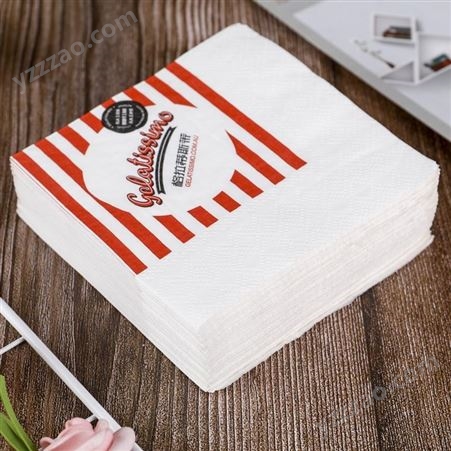 整箱家庭装面巾纸餐巾纸餐厅饭店纸巾 饮品店纸巾印花