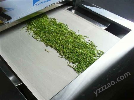 茶叶微波杀青机可以用于毛尖、绿茶的连续杀青