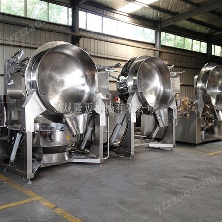 隆迈生产火锅料机器设备 大型自动火锅底料炒料机