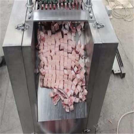 隆和全自动切鸡排骨鸭鱼鸡排腿猪蹄冻肉鲜肉切块机设备