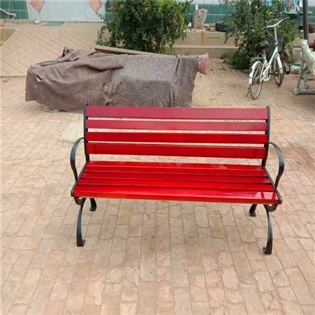 无靠背公园休闲座椅  塑木休闲椅生产厂家 河北沧州体育器材生产厂家
